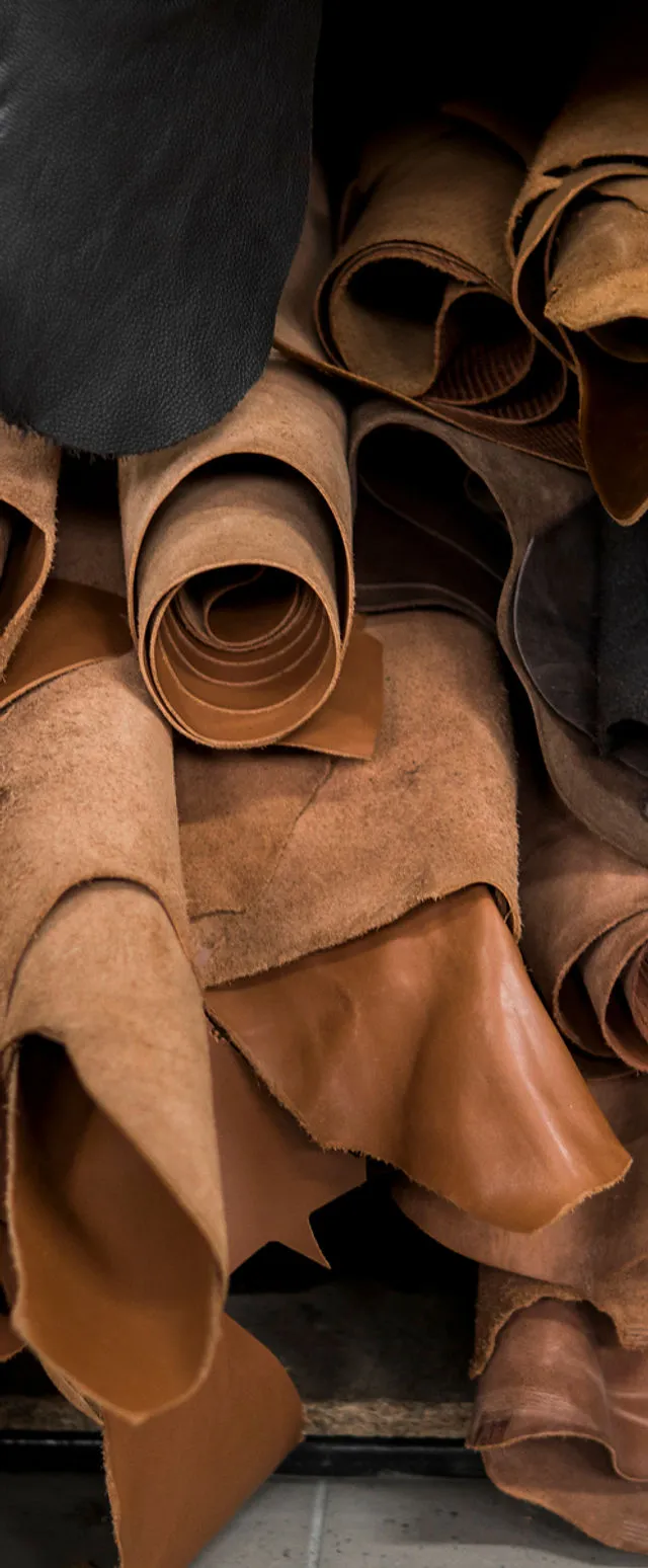 raw leather sheets